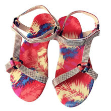 Superstarer 2020 Wholesale American Hot Sales Pink Summer Diamond Sandals Fashion Bling Women′s Shoes